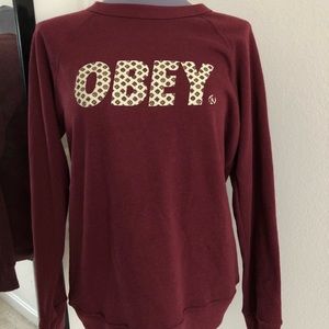 Obey crew neck sweatshirt